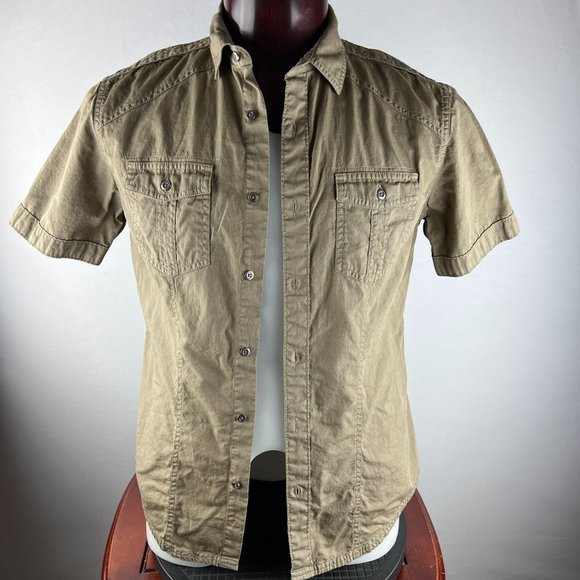 Rock & Republic Button-Down Short Sleeve Casual Dress Shirt - Picture 1 of 4